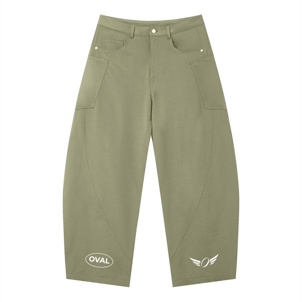 Oval Barrel Leg Pants