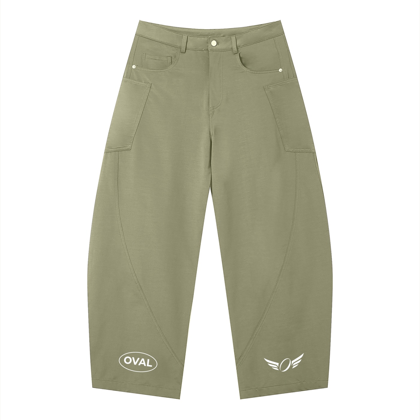 Oval Barrel Leg Pants