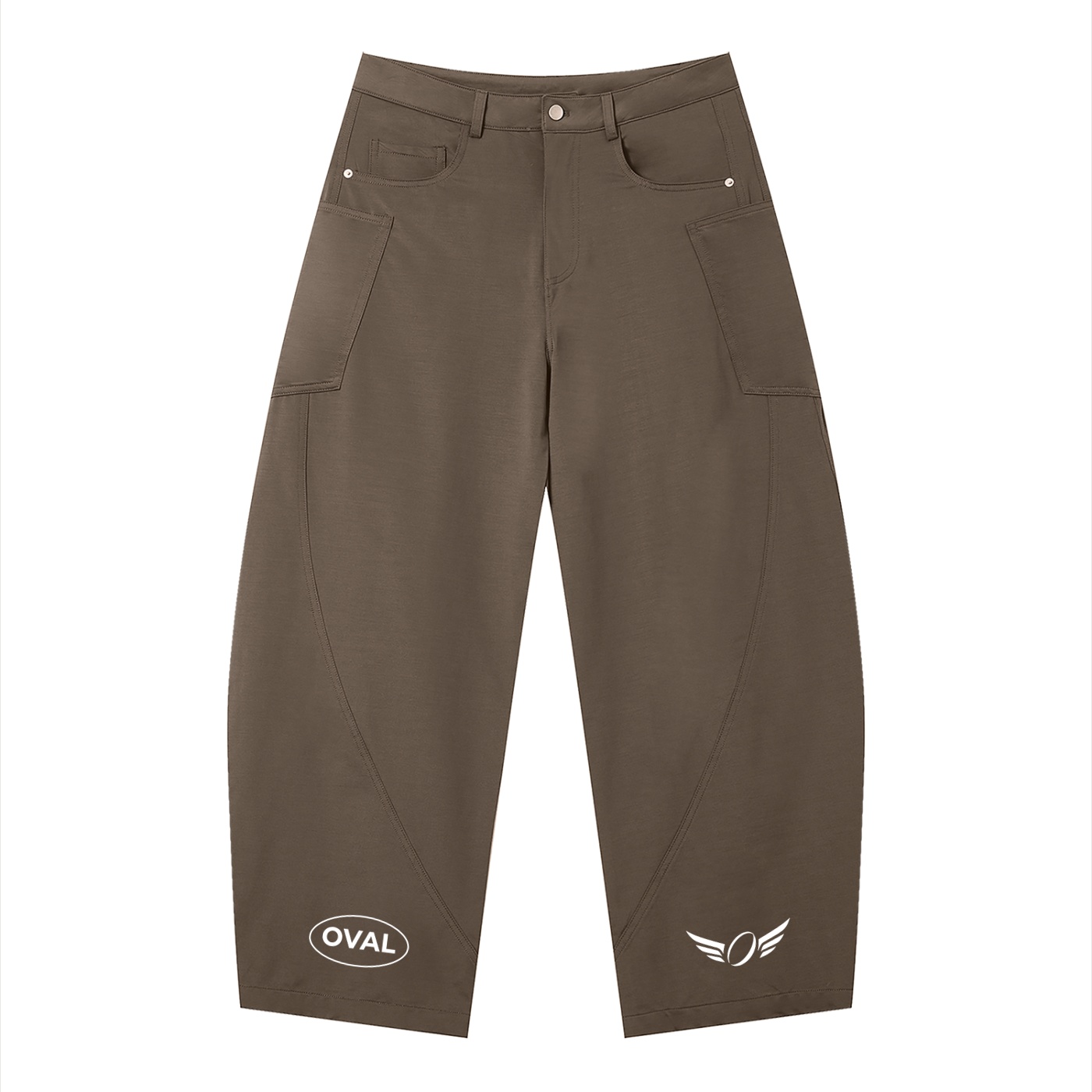 Oval Barrel Leg Pants